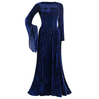 Funki Buys | Dresses | Women's Medieval Velvet Maxi Dress | Gothic