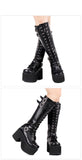 Funki Buys | Boots | Women's Punk Motorcycle Boots | Gothic Platforms
