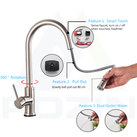 Funki Buys | Faucets | Kitchen Taps | Smart Touch Pull Out Taps | Gold