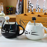 Funki Buys | Mugs | Cute Ceramic Cat Mug Kitten Cup