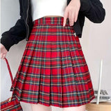 Funki Buys | Skirts | Women's High Waist Punk Style Pleated Skirt