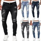 Funki Buys | Pants | Men's Ripped Skinny Jeans | Distressed Pants