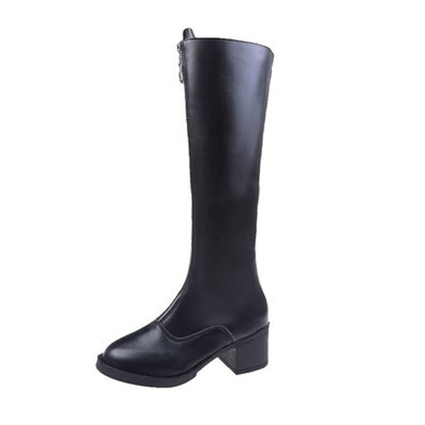 Funki Buys | Boots | Women's Long Knee High Boots | Front Zip Riding