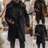 Funki Buys | Jackets | Men's Winter Warm Faux Fur Woolen Coats