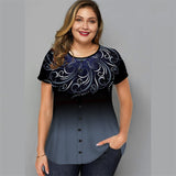 Funki Buys | Shirts | Women's Plus Size Ombre Top | Casual Summer