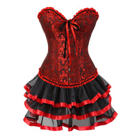 Funki Buys | Dresses | Women's Victorian Corset Dress | 2Pcs Skirt Top