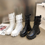 Funki Buys | Boots | Women's Chunky Motorcycle Boots | Punk Boots