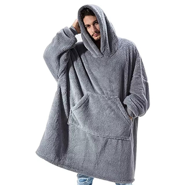 Funki Buys Hoodie Wearable Blanket Oversized Bed Jacket