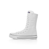 Funki Buys | Boots | Women's Calf-High Canvas Sneakers | Converse Style