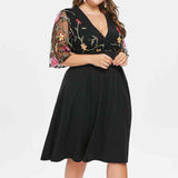 Funki Buys | Dresses | Women's Chiffon Floral Cocktail Party Dress
