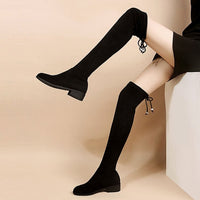 Funki Buys | Boots | Women's Thigh High Boots | Block Heel 4|6|8cm
