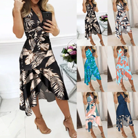 Funki Buys | Dresses | Women's Summer Cocktail Party Dress Midi Dress
