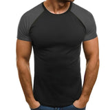 Funki Buys | Shirts | Men's Plus Size Fitted T Shirt | Gym Fitness Tee