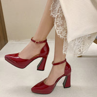 Funki Buys | Shoes | Women's Chunky Heel Wedding Shoes | Sandals