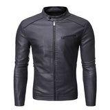 Funki Buys | Jackets | Men's PU Leather Jacket | Faux Leather Biker