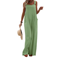 Funki Buys | Pants | Women's Elegant Wide Leg Bib Romper