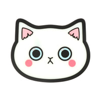 Funki Buys | Coasters | Cute Cartoon Cat Face Cup Mat | Non-Slip 6 Pcs