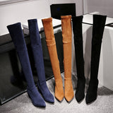 Funki Buys | Boots | Women's Over the Knee High Boots | PU Suede Boots