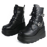 Funki Buys | Boots | Women's New Gothic Style Platform Boots