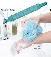 Funki Buys | Back Scrubber | Soft Loofah Bath Brush Belt 3 Pcs Set