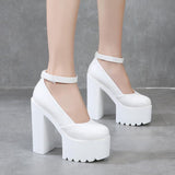 Funki Buys | Shoes | Women's Lolita Chunky Heel Platforms | Mary Janes