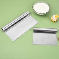 Funki Buys | Cooking Scrapers | Stainless Steel Dough Cutter | Cake