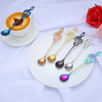 Funki Buys | Spoons | Musical Note Coffee Spoons | 1/3/5/10 Pcs Stainless Steel Set
