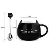 Funki Buys | Mugs | Cute Ceramic Cat Mug Kitten Cup