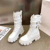 Funki Buys | Boots | Women's Chunky Motorcycle Boots | Punk Boots