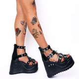 Funki Buys | Shoes | Women's Gladiator Platform Sandals | Wedges