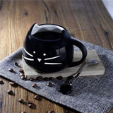 Funki Buys | Mugs | Cute Ceramic Cat Mug Kitten Cup