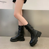 Funki Buys | Boots | Women's Chunky Motorcycle Boots | Punk Boots