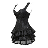 Funki Buys | Dresses | Women's Gothic Shoulder Strap Corset Dress