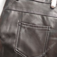Funki Buys | Pants | Men's Faux Leather Fashion Pants | Biker Pants