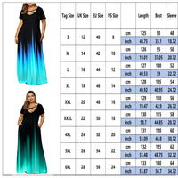 Funki Buys | Dresses | Women's Plus Size Maxi Dress | Gradient Long