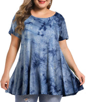 Funki Buys | Shirts | Women's Plus Size Summer Loose Fit Floral Shirts