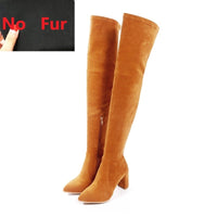Funki Buys | Boots | Women's Over the Knee High Boots | PU Suede Boots