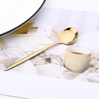 Funki Buys | Cutlery Sets | Gold Stainless Steel Mirror Polish 24 Set