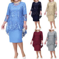 Funki Buys | Dresses | Women's Elegant Mother of The Bride Midi Dress