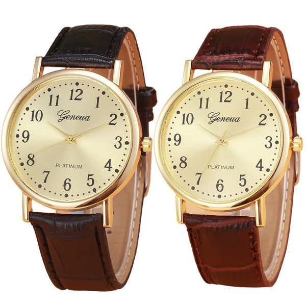 Funki Buys | Watches | Men's Women's Retro Design Quartz Watch | Leather Band