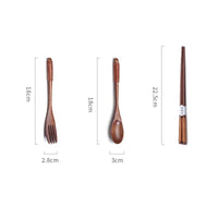 Funki Buys | Cutlery Sets | Portable 2-3-Pcs Wooden Cutlery Set | Eco