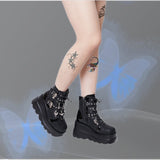 Funki Buys | Boots | Women's New Gothic Style Platform Boots