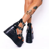 Funki Buys | Shoes | Women's Gladiator Platform Sandals | Wedges