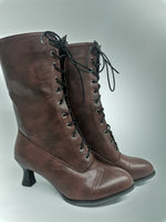 Funki Buys | Boots | Women's Victorian Style Lace Up Vintage Boots