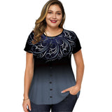 Funki Buys | Shirts | Women's Plus Size Ombre Top | Casual Summer