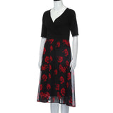 Funki Buys | Dresses | Women's Chiffon Floral Cocktail Party Dress