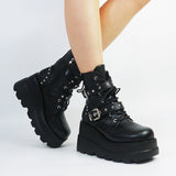 Funki Buys | Boots | Women's New Gothic Style Platform Boots