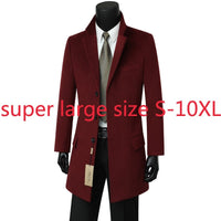 Funki Buys | Jackets | Men's High Quality S-10XL Plus Size Woolen Coat