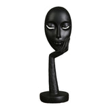 Funki Buys | Statues | Ornament, Abstract Woman's Face | Resin Art Sculpture