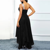 Funki Buys | Dresses | Women's One Shoulder Party Cocktail Dress